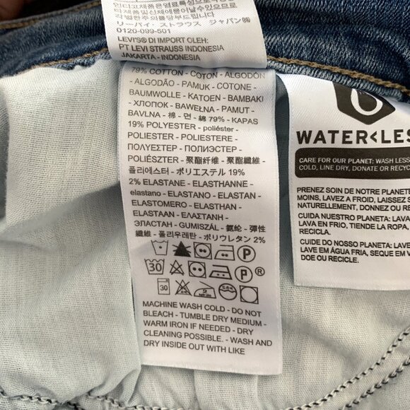 Levi’s Classic Straight Leg Jeans Slightly Distressed Mid Rise Blue Worn Once 16 - Picture 6 of 10